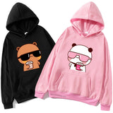 Bubu Dudu Couple Hoodies – Kawaii Cartoon Fleece Pullover
