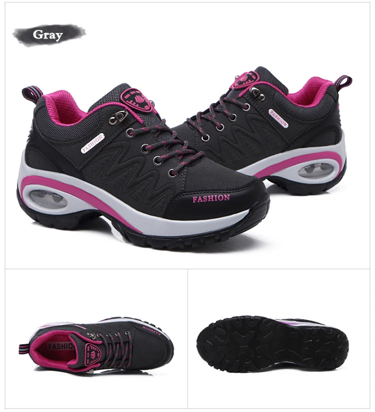 SALUDAS women casual sneakers Non-slip thick-soled height-enhancing casual running shoes light walking sheos