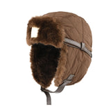 Winter Aviator Hat with Faux Fur Trim