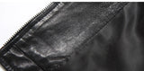 Women's Short Genuine Sheepskin Biker Jacket