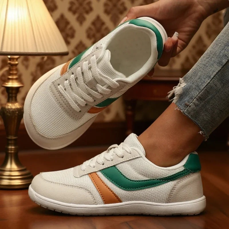 Women's Barefoot Canvas Sneakers: Wide-Toe Breathable Comfort