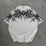 Y2K Cyberpunk Gothic Graphic Tee