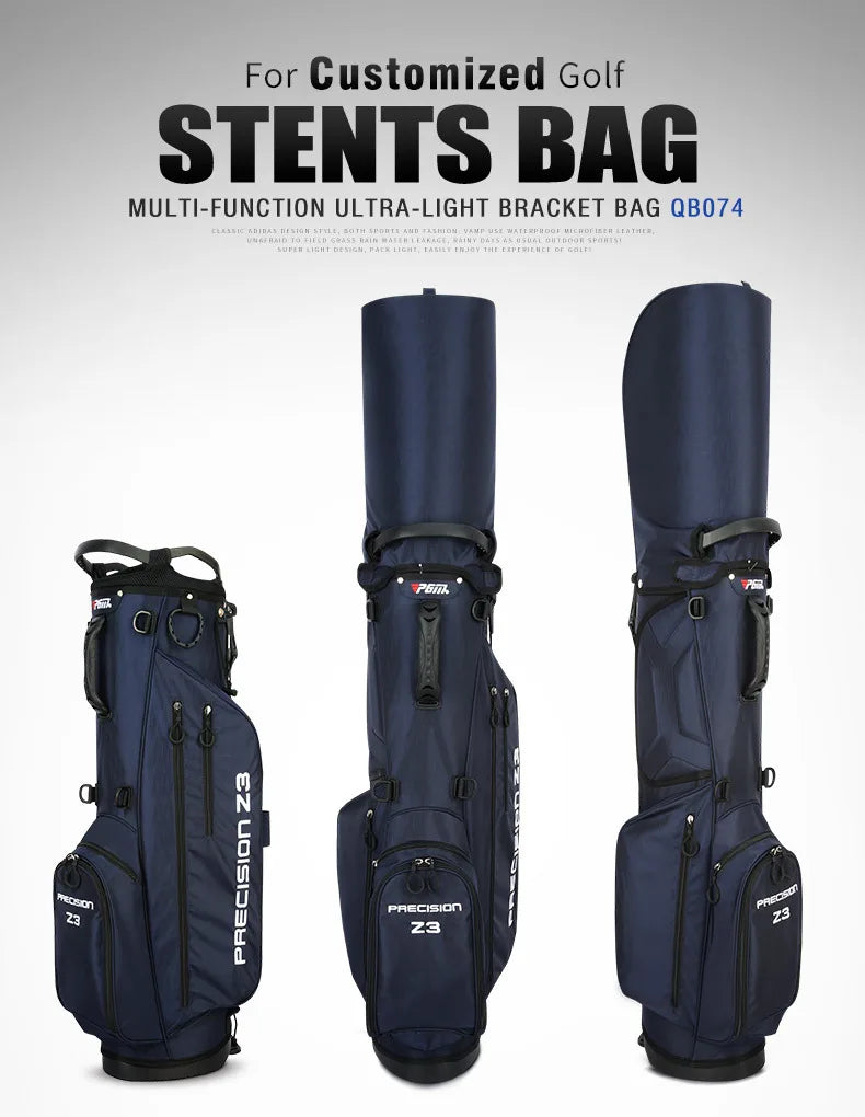 PGM Golf Bags Men Women Lightweight Multifunctional Stand Bag Can Hold a Full Set of Clubs QB074