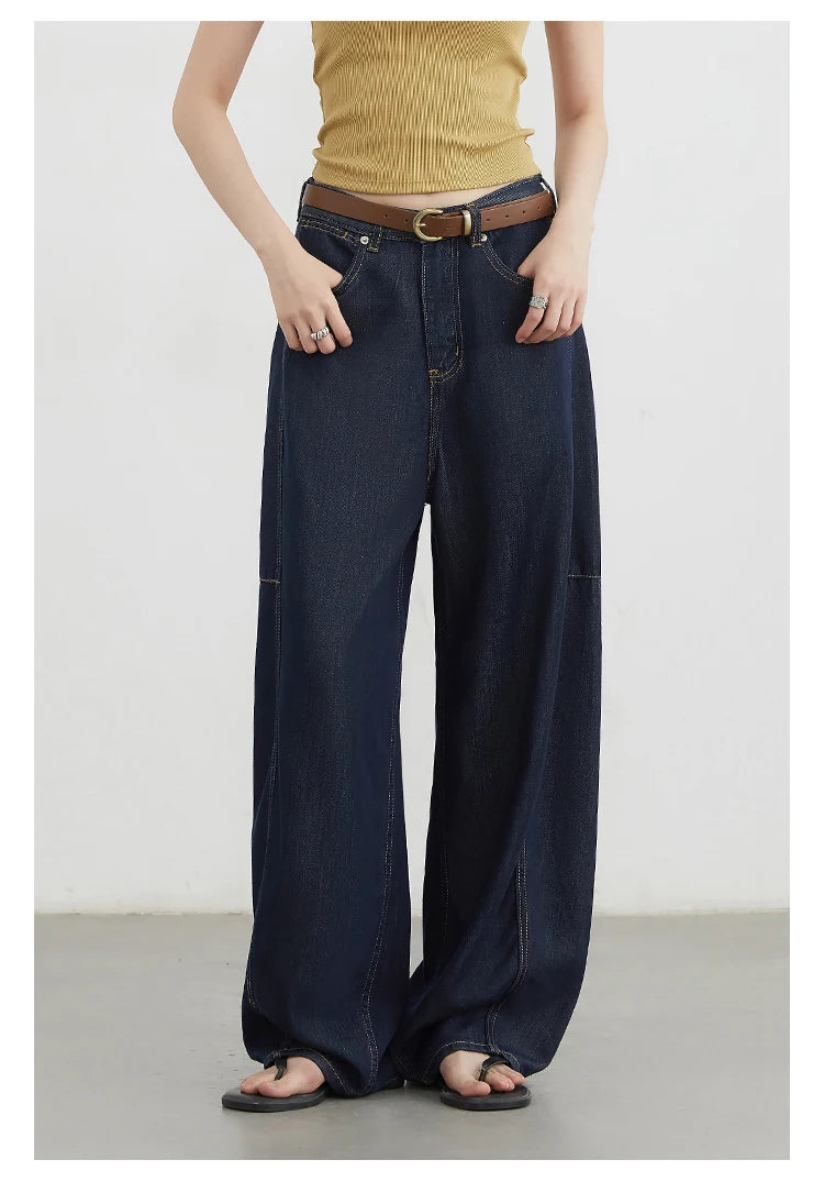 Women's High-Waist Wide Leg Denim Jeans | Relaxed Fit