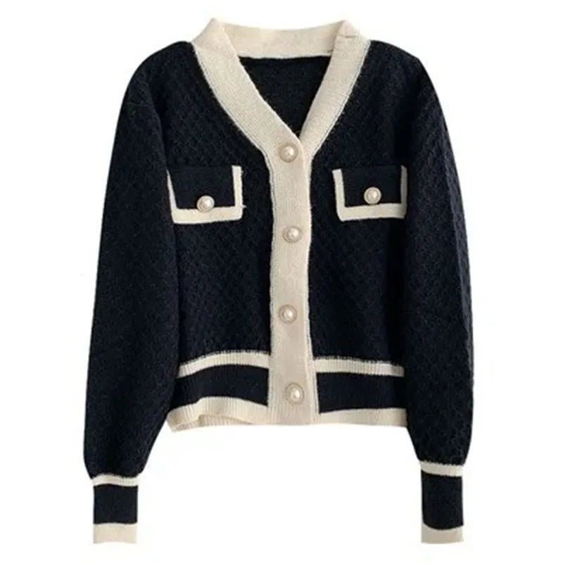 Women's Long Sleeve Button-Front Knit Cardigan