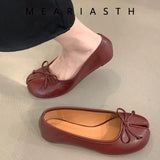 Women's Split-Toe Bow Loafers | Elegant Flat Pumps