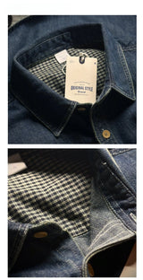 Men's Japanese Vintage Heavyweight Denim Shirt
