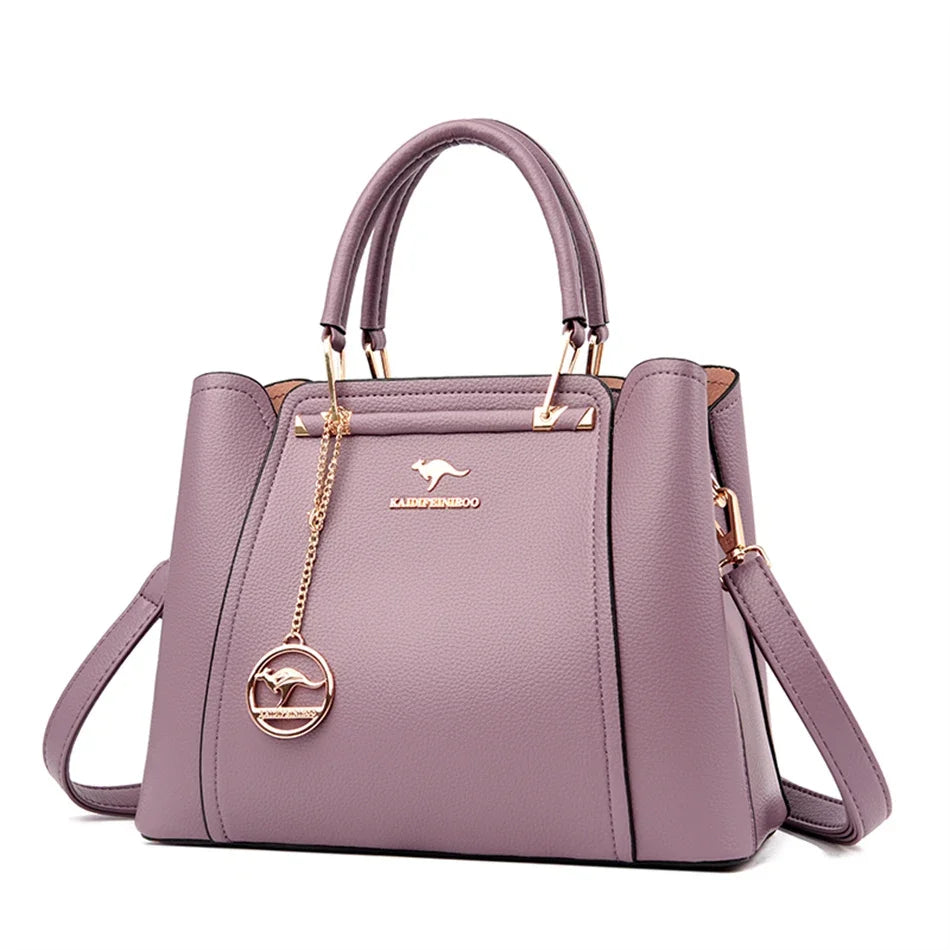 2024 Luxury Women Designer 3 Layers Shoulder Crossbody Sac Ladies Large Capacity Leather Handbags Shopper Brand Messenger Totes