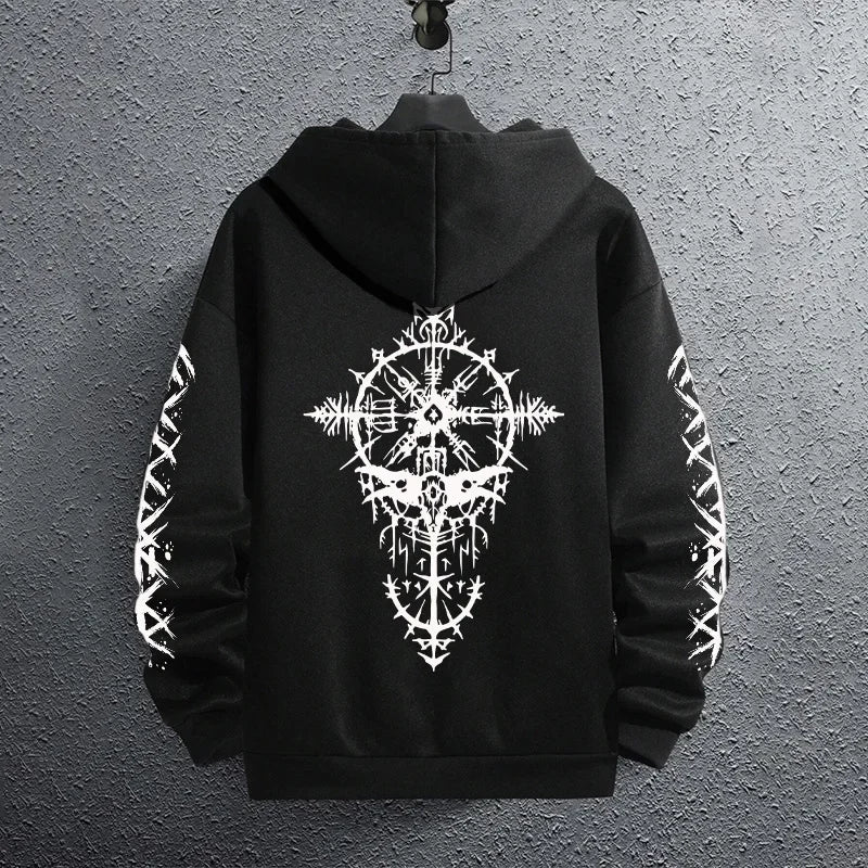 Men’s Classic Black Pullover Hoodie