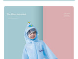 Kids' Whimsical Waterproof Raincoat with Backpack Space