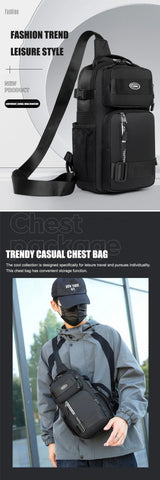 Neutral Crossbody Bags for Men and Women Are Suitable for Travel Use, Including Shoulder Bags and Travel Bags men's chest bag