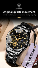 POEDAGAR 996 Men's Luxury Chronograph Watch