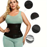 Women’s Sculpting Double-Belt Waist Trainer | Triple-Hook High-Compression Fitness Shaper