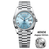 PAGANI DESIGN 2026 New Luxury Rose Gold DD40 Automatic Watch For Men NH36A Mechanical Wristwatch Men Stainless steel Waterproof