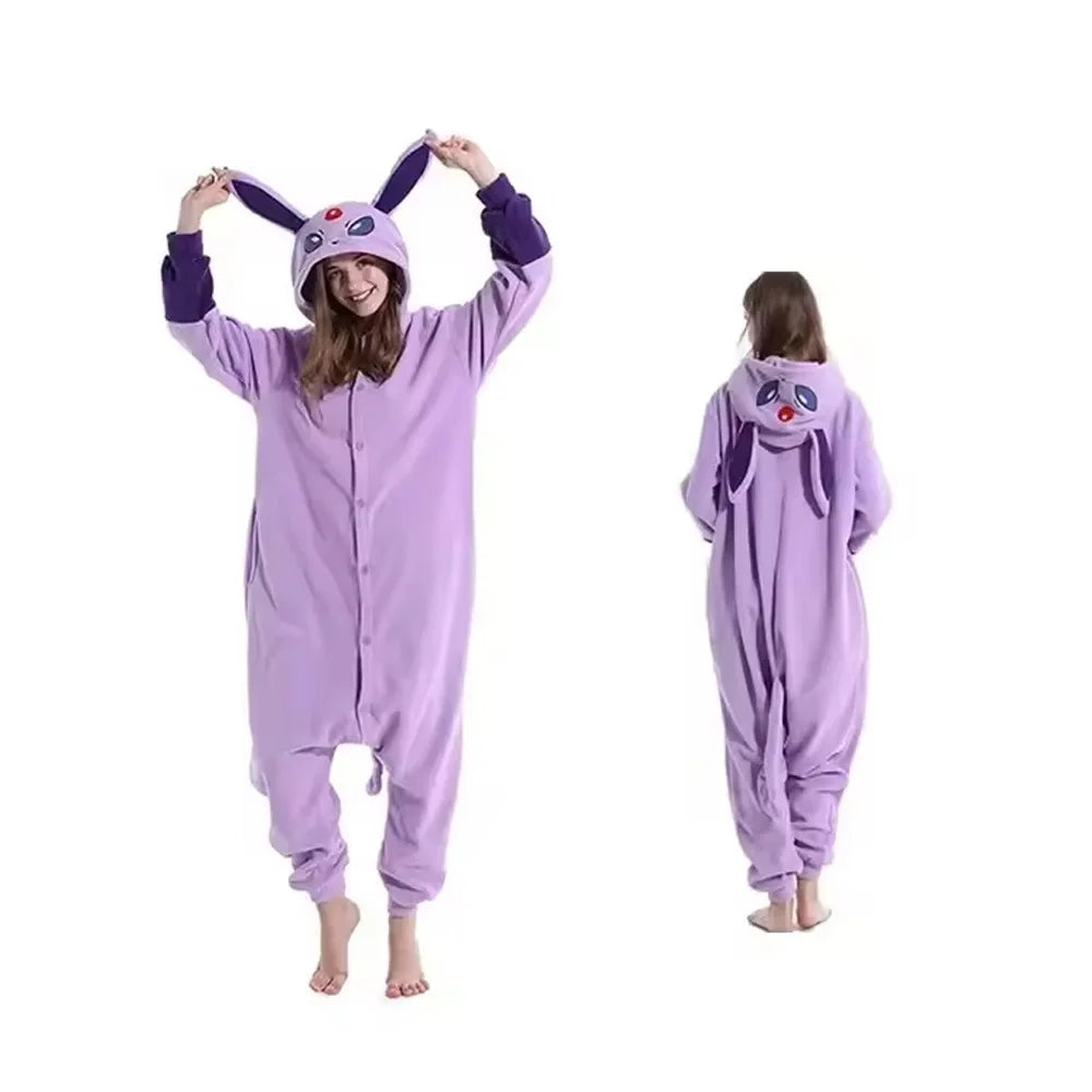 Pokemon Cosplay Costume Men Women Kigurumis Anime Onesie Hallween Carnival Party Outfit Gengar Pikachu Funny Jumpsuit
