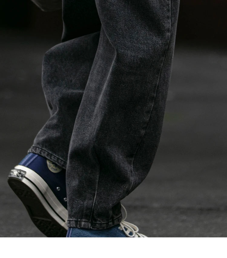 Men's Loose Fit Denim Cargo Jeans