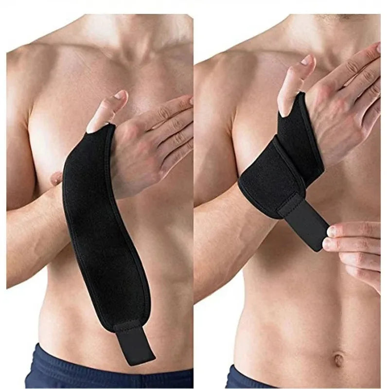 1PC Adjustable Knit Wristband – Soft Sports Wrist Guard & Injury Recovery Wrap