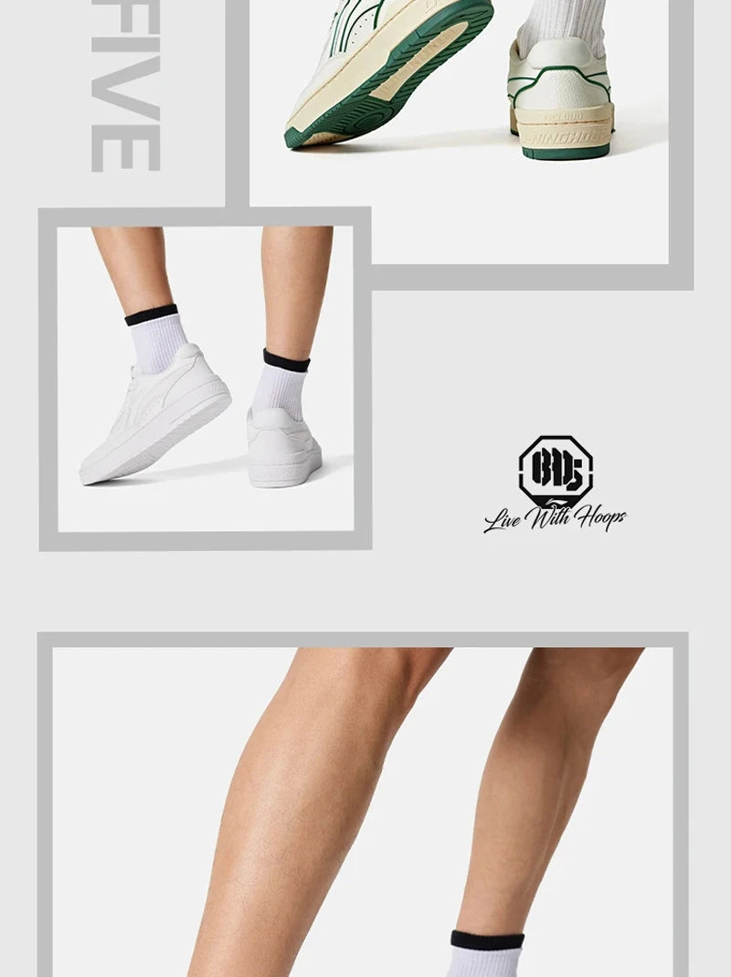 Li-Ning Unisex BADFIVE ROOKIE Basketball Culture Shoes DUAL CUSHION Sport Shoes LiNing Men Women Street Style Sneakers ABCV007