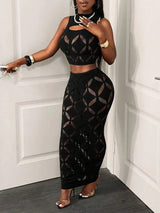 Women’s 2-Piece Mesh Ensemble