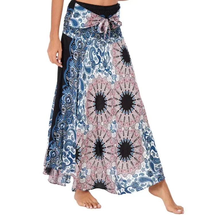 Boho Maxi Skirt – Flowy Ankle-Length Summer Skirt for Women