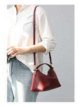 2024 Women Genuine Leather Luxury Handbags Small Size Versatile Cowhide Crossbody Bag Fashion Soft Messenger Purses