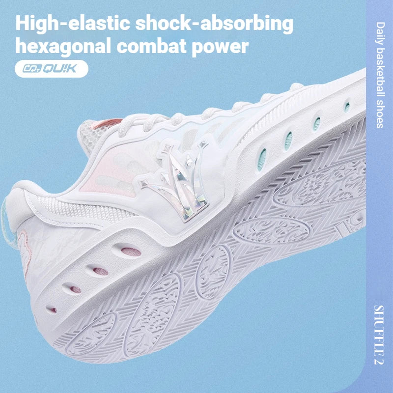 361 Degrees Joker SHUFFLE 2 Men's Basketball Shoes New Breathable Lightweight Wear-resistant Flexible Male Sneakers 572621101
