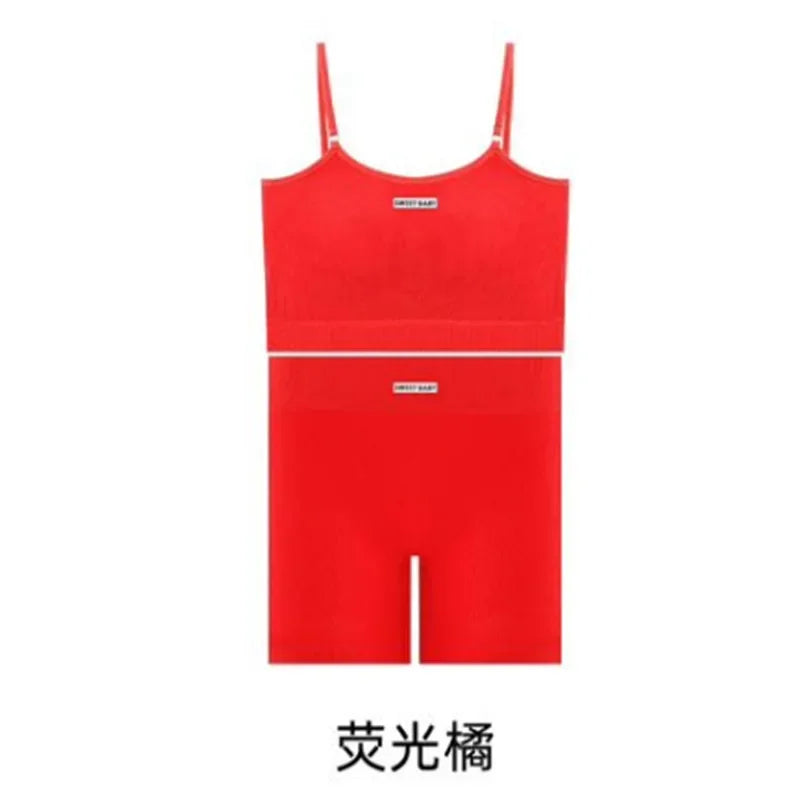 Women Seamless Yoga Sets Summer Fitness Workout Suits Sport Bra High Waist Leggings Sexy Outfits 2024 Female Casual Sportswear