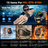 2026 Military-Grade Outdoor Sports Smartwatch 1400mAh
