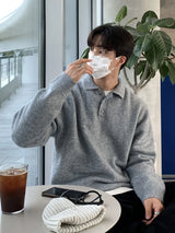 Men’s Geometric Knit Pullover Sweater