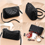 Designer 3 Layers Women's Handbag Cow Leather Female Tote Sac Luxury Soft Solid Genuine Leather Shoulder Crossbody Bag For Women