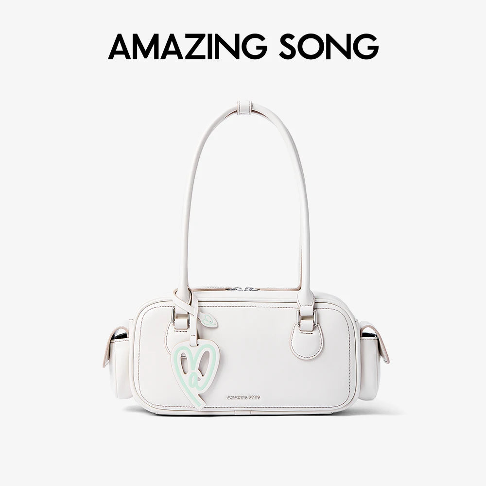 Amazing Song Toast Bag BGT Retro Chic Classic Bowling Bag Style Linear Shoulder Bag