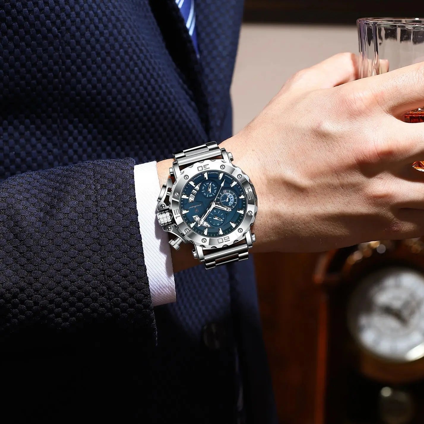 POEDAGAR 892 Luxury Men's Chronograph Watch