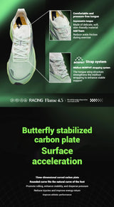361 Degrees Flame 4.5 Men's Running Shoes Carbon Plate Breathable Stable Rebound Grippy Durable Cushion Male Sneakers 672532221