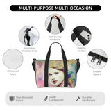 Custom The Eras Tour 1989 Taylor's Swift's American Pop Singer Tote Bag Women Large Capacity Beach Gym Travel Bags