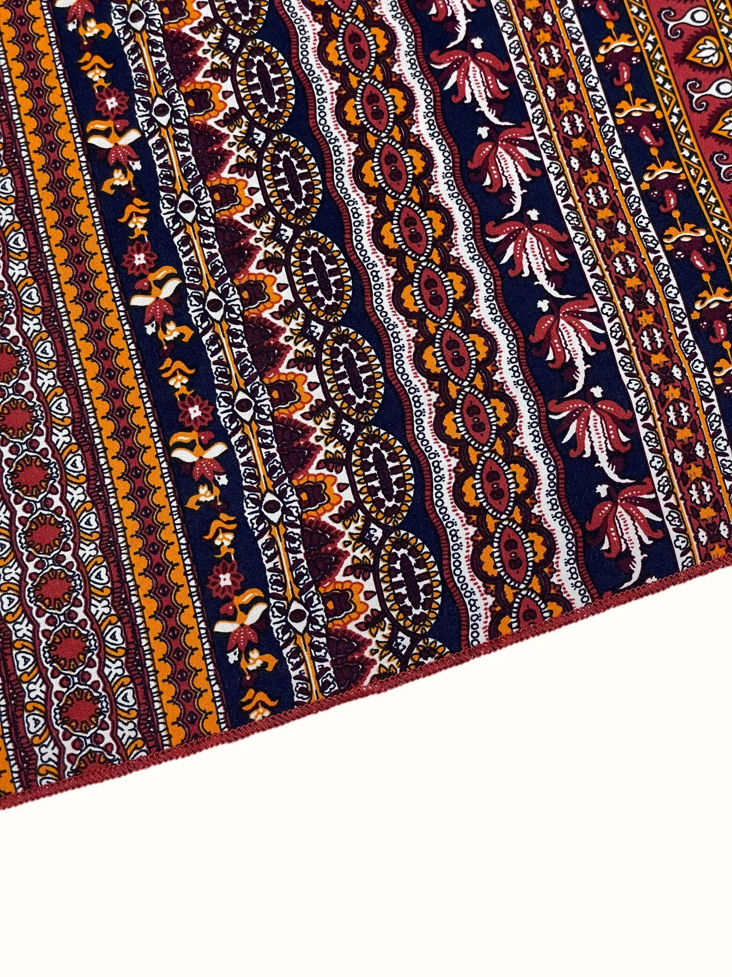 Boho Ethnic Frill Trim Maxi Dress