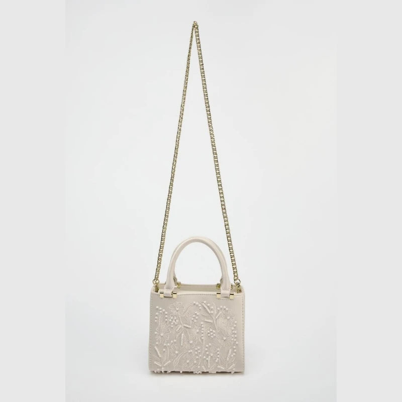 Floral Pearl Mini Duffel Bag