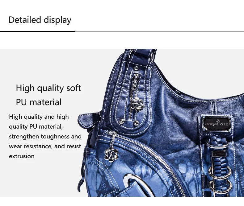 Vintage Women Handbags Shoulder Bag Top-handle Handbag Fashion Vintage Dumpling Pack Shoulder Bag Tote Bag Hobos Large Purse
