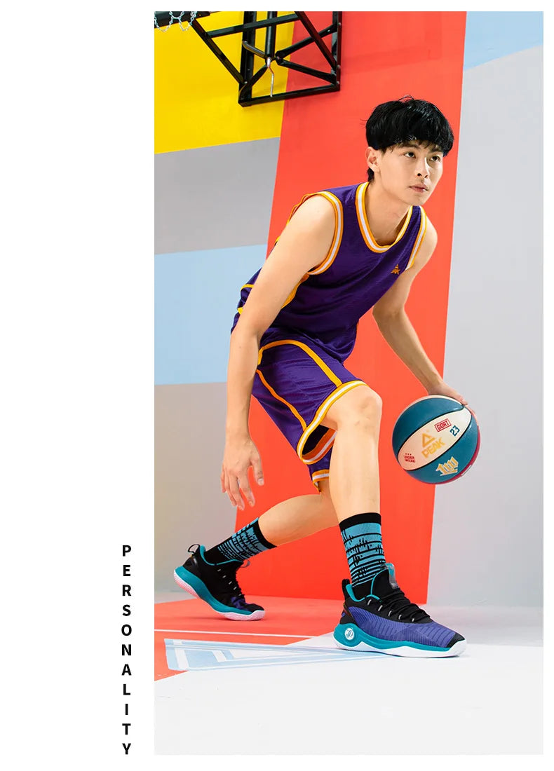 PEAK Tony Parker knight Basketball Shoes Outdoor Non slip Men Sports Shoes Wearable P-MOTIVE Cushion Rebound Breathable Sneakers