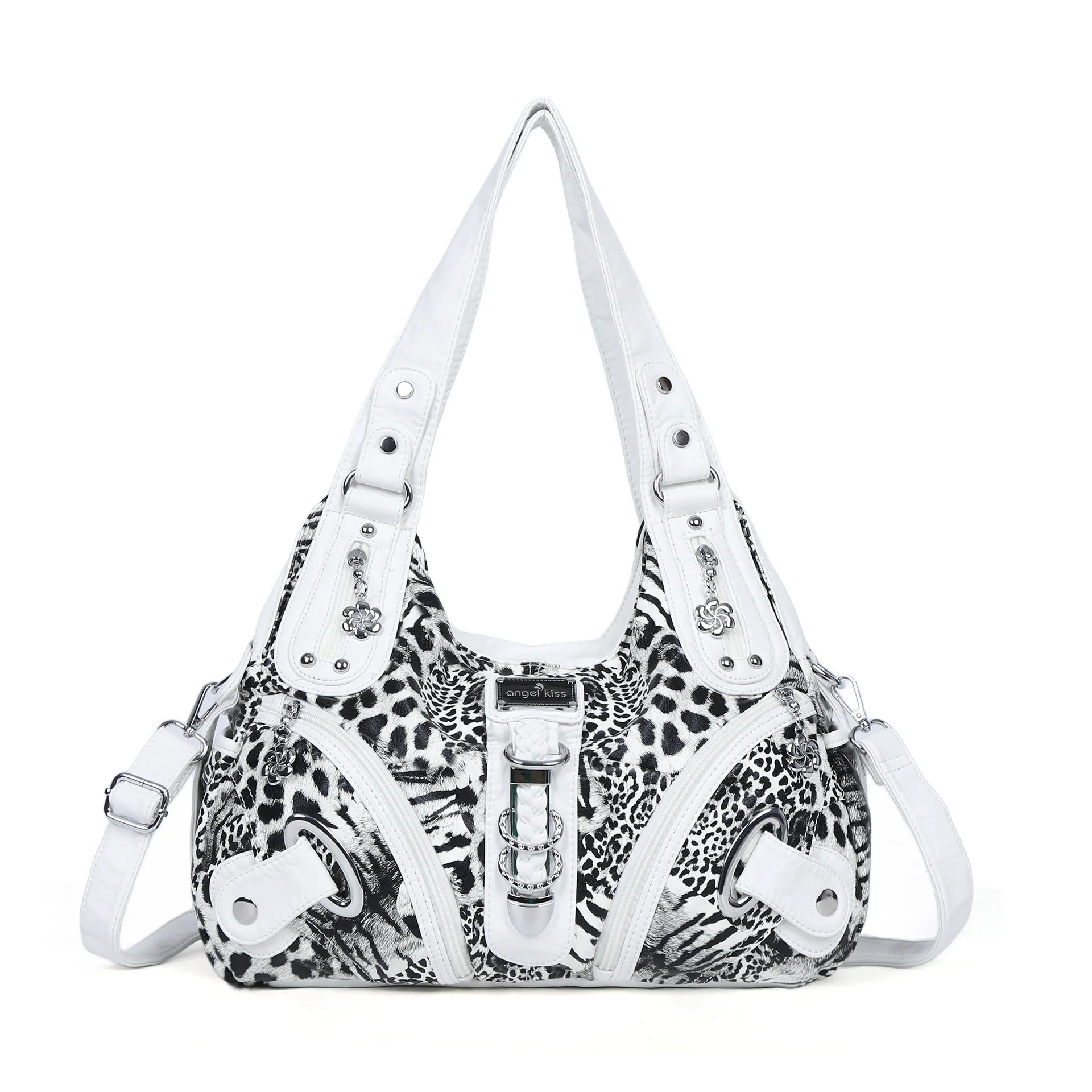 Vintage Bag Women Handbags Brown Leopard Shoulder Bag Top-handle Handbag Fashion Satchel Dumpling Shoulder Bag Tote Hobos