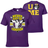 John Cena "Never Give Up" Men's Sports Tee