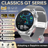 2026 Smart Watch Always display AMOLED NFC Bluetooth Call GPS trajectory Waterproof Health Sport Smartwatch Men for Android iOS