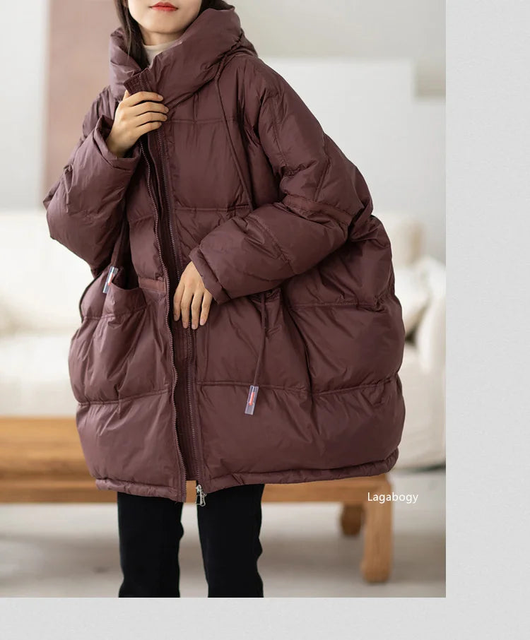 Women’s Oversized White Duck Down Puffer