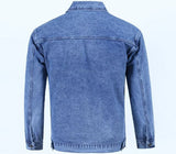 Men's Stylish Blue Denim Jacket – Loose Fit Casual Y2K Jean Coat (USA Made)