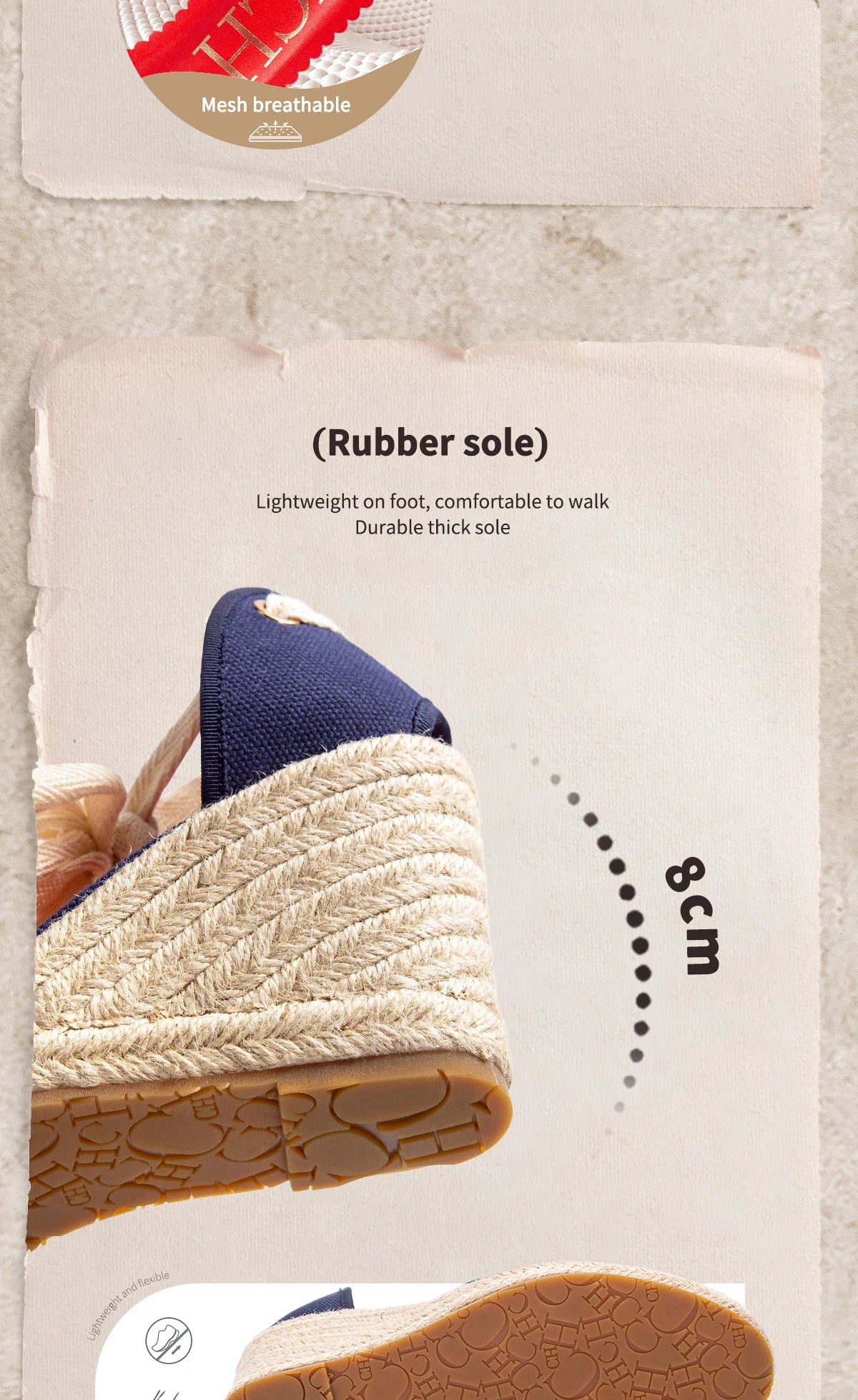 Women's Espadrille Wedge Sandals – Ankle Strap Lace-Up