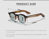 Tortoiseshell Round Acetate Sunglasses – UV400 Polarized