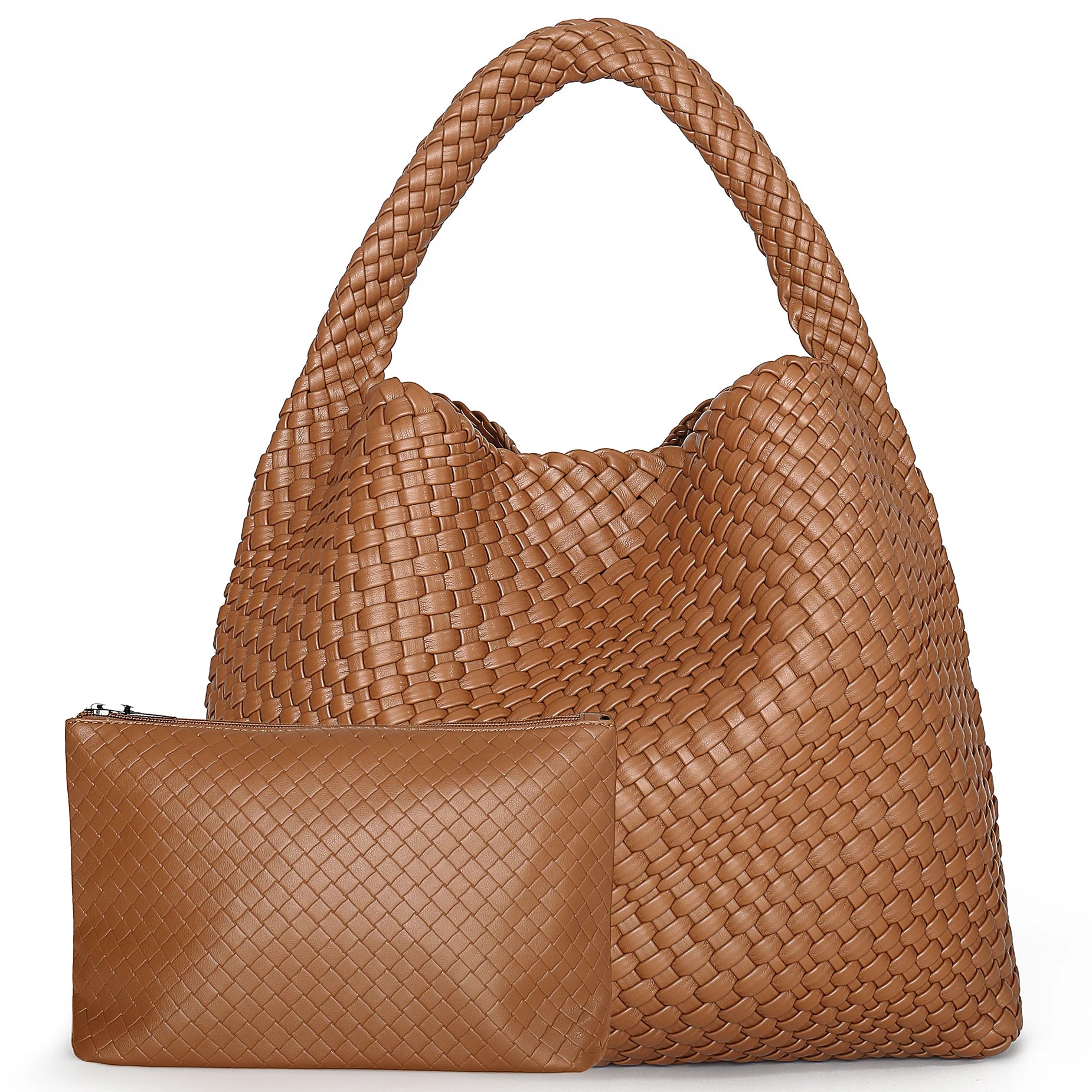Hand-Woven Leather Tote & Shopper