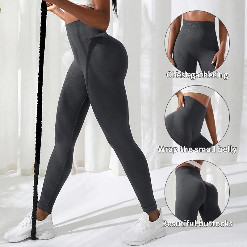 Seamless High-Waist Athletic Leggings