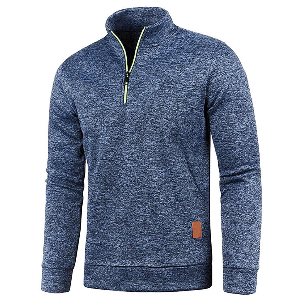 Men’s Half-Zip Stand Collar Sweatshirt