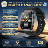 2026 New Accurate Diagnosis Smart Watch Body Fat ECG Blood oxygen BP Health Sport HD AMOLED Screen Call Smart Watches man woman