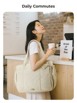 Women's Large Capacity Multi-Pocket Tote Shoulder Bag